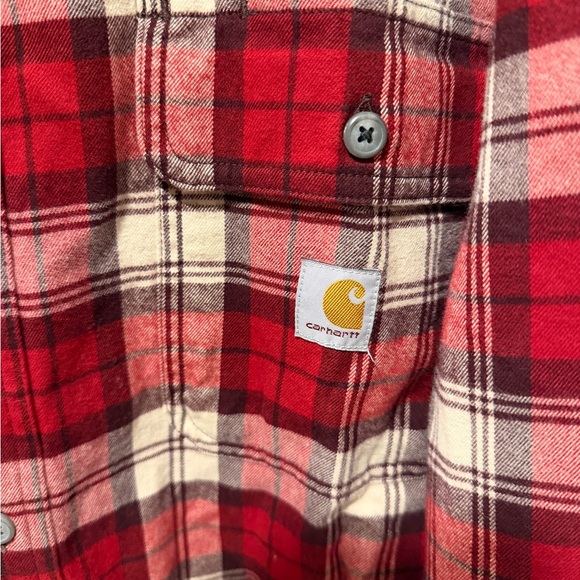 Men’s Carhartt plaid button down size XL - Picture 2 of 4